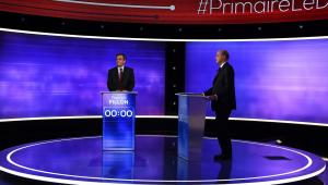 Francois Fillon podczas debaty