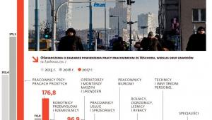 Oświadczenia o zamiarze powierzenia pracy pracownikom ze Wschodu, według grup zawodów
