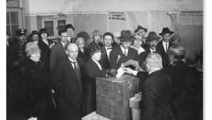 Wybory do rady miejskiej w Warszawie, 1927 r. fot. NAC